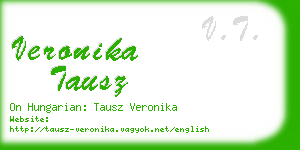 veronika tausz business card